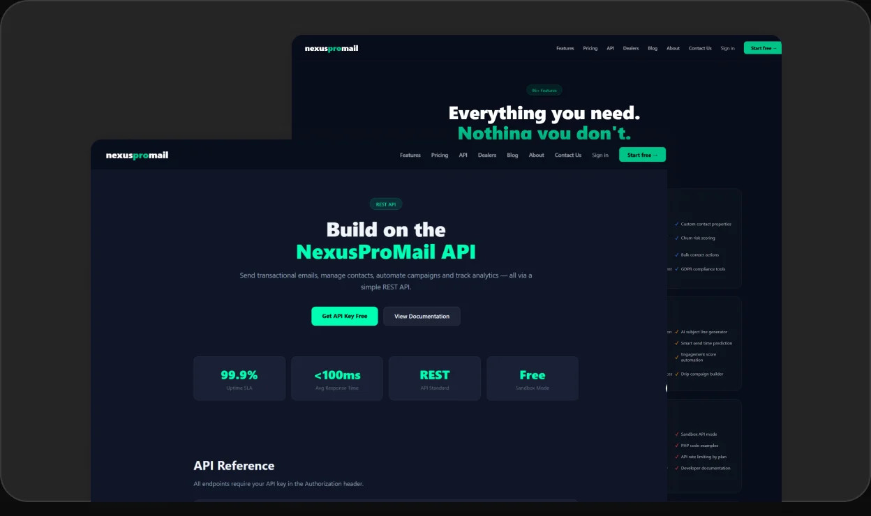 NexusProMail — Benefits